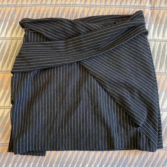 Thakoon Addition Pinstripe Asymmetrical Skirt - Picture 3 of 3